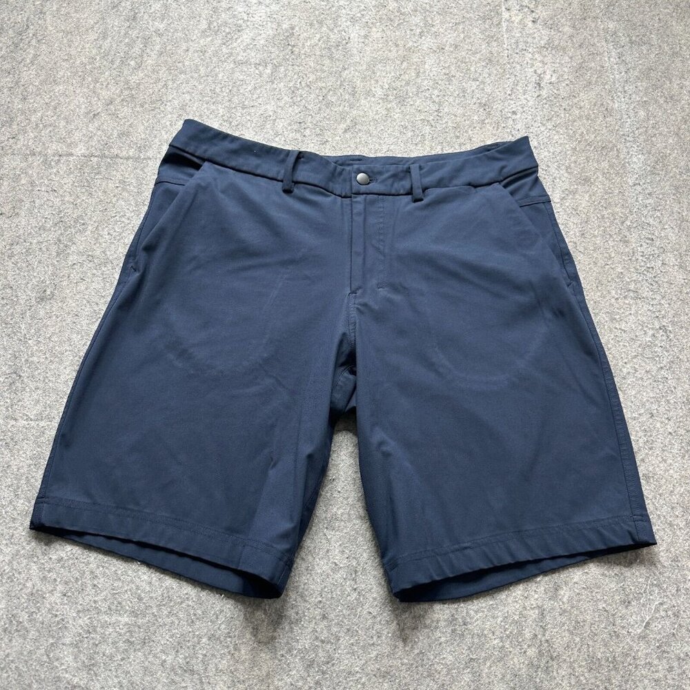 lululemon athletica Navy Men’s Flat Front Shorts